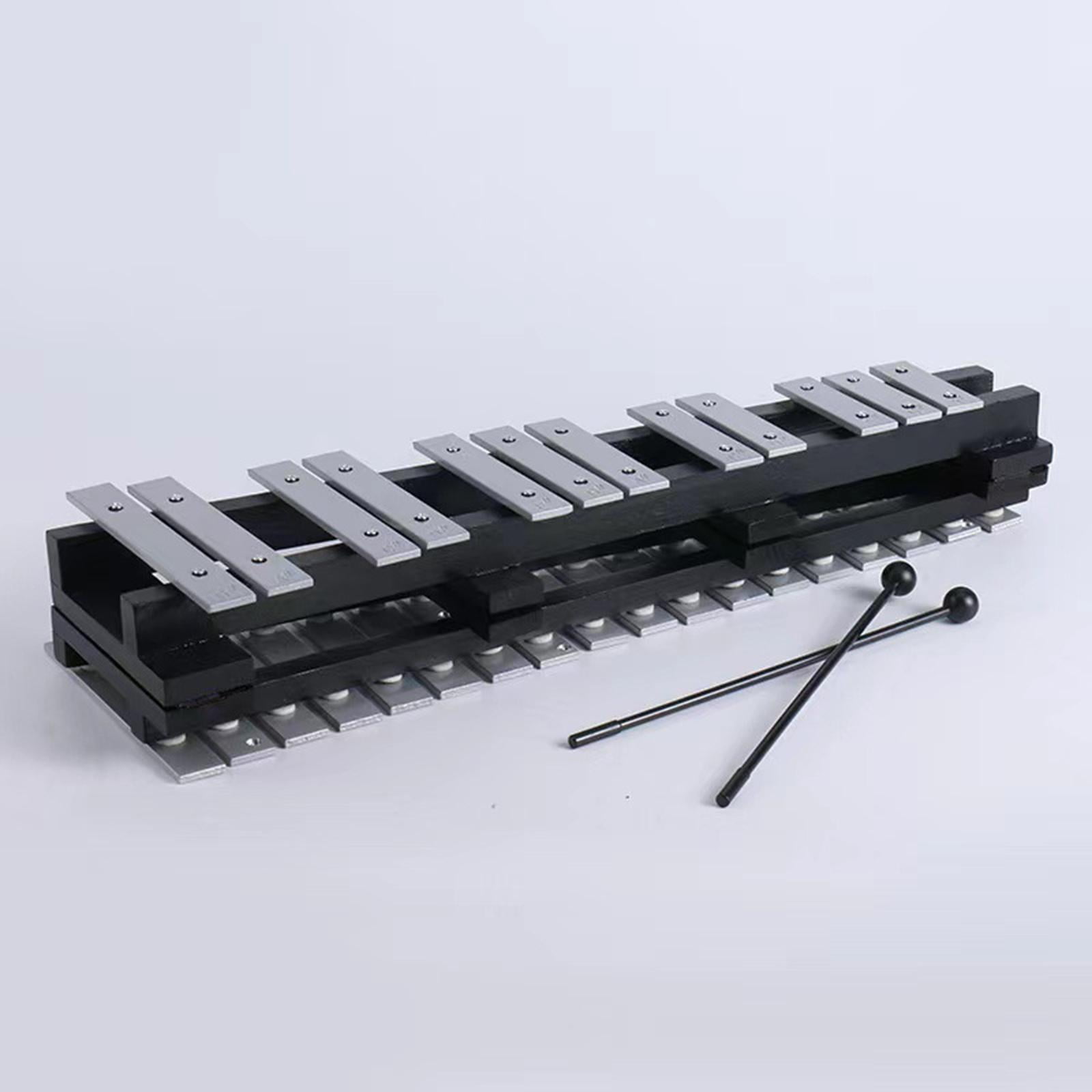 LeeQinersw 32 Notes Glockenspiel Xylophone Bell Percussion Instrument Kit for Kids Beginner