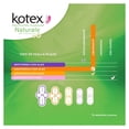 thumbnail image 4 of Toallas femeninas Kotex Naturals anatómica flujo abundante con alas 40 pzas, 4 of 4