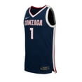 thumbnail image 2 of Men's Nike  Navy Gonzaga Bulldogs  Replica Basketball Jersey, 2 of 3