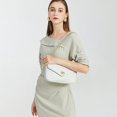 thumbnail image 2 of Bandolera JEEHAN con hombros acolchados en blanco crema para mujer, 2 of 6