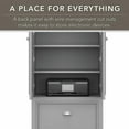 thumbnail image 6 of Bush Furniture Fairview Farmhouse Style 2 Door Storage Cabinet with 2 Adjustable Shelves and File Drawer in Cape Cod Gray, 6 of 7