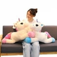 thumbnail image 5 of 40cm 60cm 80cm Rainbow Unicorn Plush Toys Kawaii Kids Toys Stuffed Cartoon Animal Baby Doll Children Christmas Birthday Gift, 5 of 6