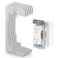 thumbnail image 2 of Wall Plate Spacers, Flush Fit Device Leveling Plates for Electrical Outlts Repair Tool, Receptacle S, 2 of 5