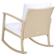 thumbnail image 6 of SAFAVIEH Daire Outdoor Patio Rocking Chair, Beige/White, 6 of 12