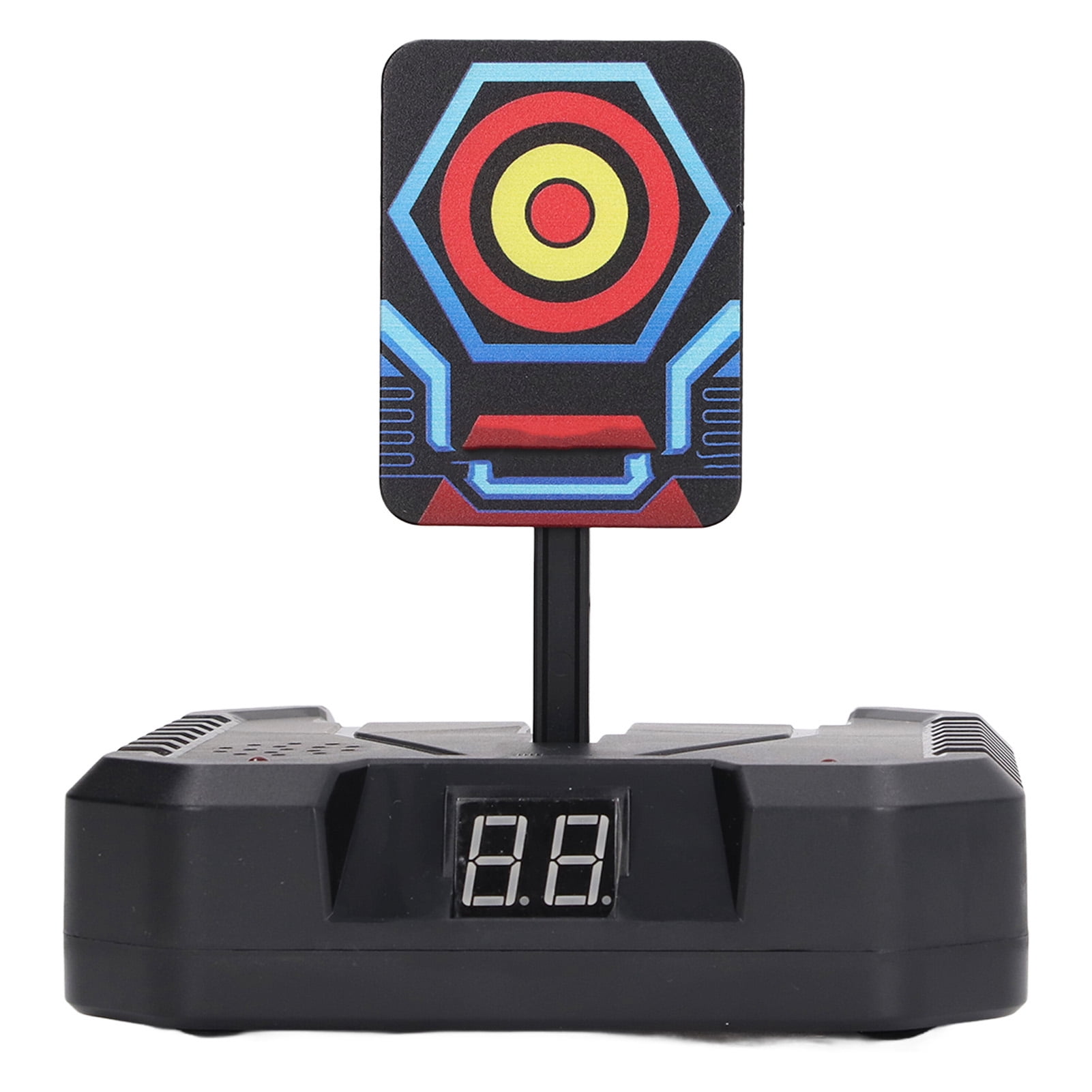Electronic Scoring Dart Toy with Buttom Wheel Automatic Return Score Record Rotating Dartboard Toy for Kids