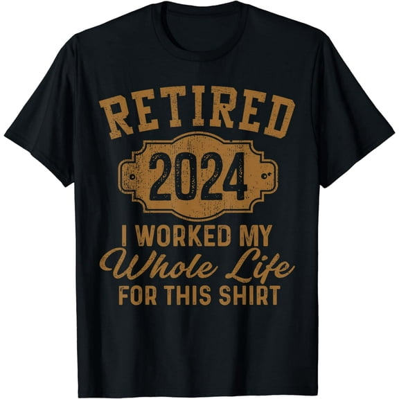 Retirement Gifts Men Women Retired 2024 T-Shirt