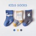 thumbnail image 2 of Tiqkatyck Ankle Socks Clearance, New Pattern Warm Socks Heavy Thermal Kids Cotton Hiking Socks for Toddlers Boys Girls Winter Thick Warm Socks 3 Pairs Crew Socks for Women No Show Socks Womens J S, 2 of 4