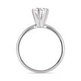 thumbnail image 2 of TimeLe$$ Classics 3 Carat Lab Grown 6 Prong Solitaire Round Cut Solitaire Diamond Engagement Ring For Women in 14K White Gold (Ring Size: 5.5), 2 of 4