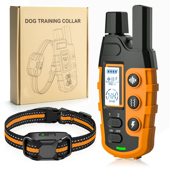 HAIKUADAY Electric Shock Collar for Dogs 3300FT IPX7 Waterproof Training Rechargeable E-Collar with Remote Control, Beep (1-8) Vibration (1-16) and Safe Shock (1-99) Modes for Small Medium Large Dogs