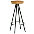 thumbnail image 6 of vidaXL Bar Stool Bar Seat Counter Height Island Stool for Pub Solid Mango Wood, 6 of 19