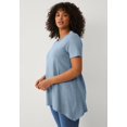 thumbnail image 2 of Ellos Plus Size Side Point Hem Scoop Neck Tunic, 2 of 3