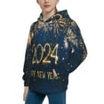 thumbnail image 2 of Kll Unisex Kids Boys Girls Hooded Pocket Pullover Hoodies-Happy New Year 2024, 2 of 9