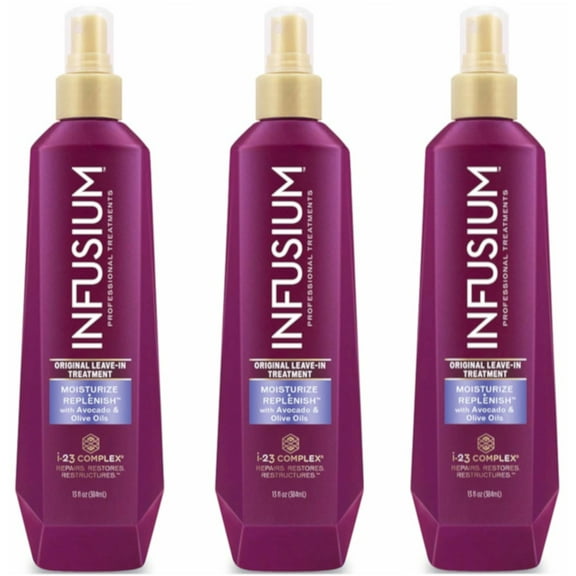 Infusium Original Leave-In Moisturize Spray With Avocado and Olive Oil, 13 Oz, 3 Pack