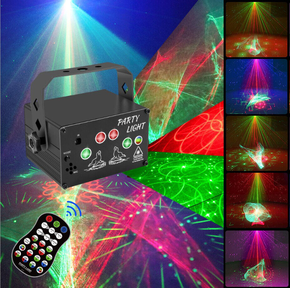 Party Lights,Disco DJ Lights Rave Stage Lighting Projector Effect Sound