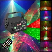 Party Lights,Disco DJ Lights Rave Stage Lighting Projector Effect Sound Activated Flash Strobe Light with Remote Control for Parties Home Show Bar Club Birthday KTV DJ Pub Karaoke