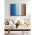 thumbnail image 4 of Blue Brown Wall Art for Living Room,Canvas Picture Wall Decor for Bathroom Bedroom,Gradient Wood Grain Farmhouse Country Painting Artwork for Office Kitchen Hallway Dining Room Home Decor 24"x32", 4 of 8
