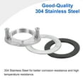 thumbnail image 3 of 2Sets Female Thread Hex Lock Nut 1-1/4inch (31mm) Stainless Steel 304 Single Hole Faucet Lock Nuts with Gasket, 3 of 6