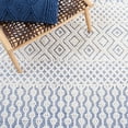 thumbnail image 6 of SAFAVIEH Casablanca Braelyn Diamond Runner Rug, Blue/Ivory, 2'3" x 8', 6 of 8