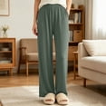 thumbnail image 6 of Lmnyox Wide Leg Pants for Toddler Kids Casual Loose Pull On Pants Plain Athletic Trousers with Pockets, 6 of 7