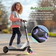 thumbnail image 4 of TST Electric Scooter for Kids, 100W Adjustable Kick Scooter with Flashing Rainbow LED Lights, Up to 8mph&8 Miles, 4 of 6