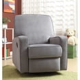 thumbnail image 2 of Kingfisher Lane Fabric Swivel Glider Recliner in Gray, 2 of 2