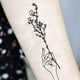 thumbnail image 5 of 20 hojas de tatuajes temporales pegatinas de estilo mixto tatuajes temporales para mujeres niñas o adultos, 5 of 6