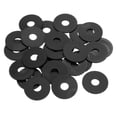 thumbnail image 1 of 25 Pcs M12 Rondelles Plates en Nylon Rondelles en Plastique 12mm ID 40mm OD 2mm Épais, Noir, 1 of 6