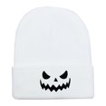 thumbnail image 3 of SYMOID White Hall-oween Pumpkin Cuffed Knit Beanie, Warm Winter Skull Cap for Men Women Hats,Size Free Size, 3 of 4