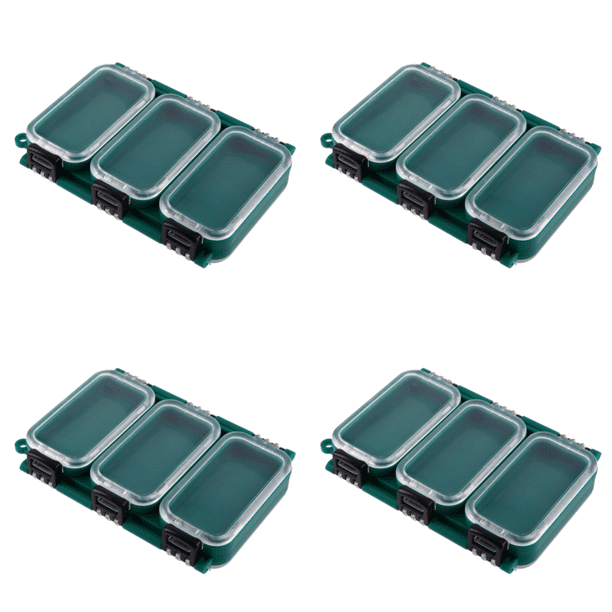 Caja Cebo Plástico Equipo Pesca Con 6 Compartimentos Transparente para Amantes La