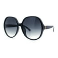 thumbnail image 6 of Womens Oversized Round Butterfly Minimal Plastic Iconic Diva Sunglasses Black - Smoke, 6 of 8