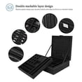 thumbnail image 2 of ProCase Velvet 2 Layer Jewelry Storage Case -Black, 2 of 8