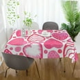 thumbnail image 6 of GZHJMY Valentine's Day Love Heart Tablecloth, Rectangle Waterproof Washable Polyester Table Cover for Picnic Dinner Holiday Party Decor, 60 x 90 Inch, 6 of 7