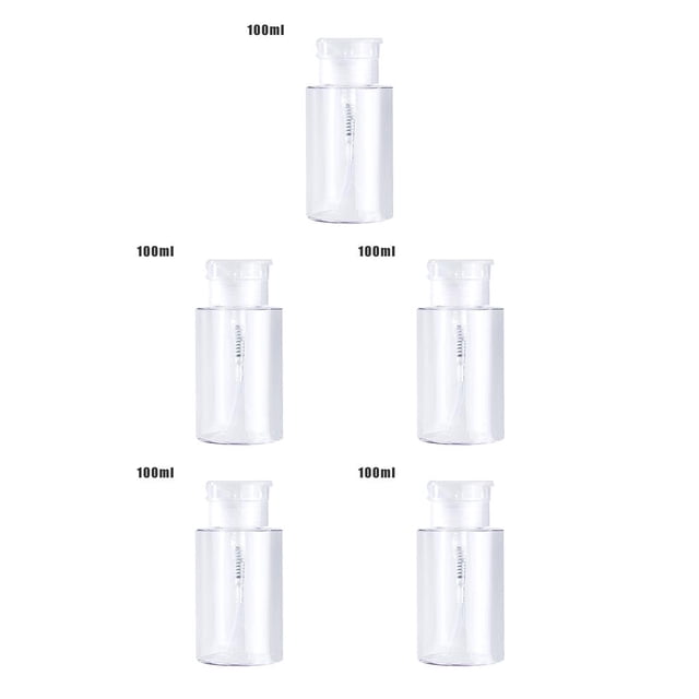 Dispensador Removedor Contenedor Prensa Botella Almacenamiento Transparente 100ml Jumpingount