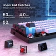 thumbnail image 2 of Teclado Mecánico CACKBIRD 60% Interruptor Rojo Luz, 2 of 5