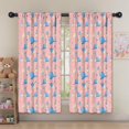 thumbnail image 5 of Blackout Kids Curtains,Pink Cartoon Dinosaurs Eggs Pattern Childrens Insulated Curtains Set Of 2,Bedroom Essentials,Toddler Room Decor 52"x63", 5 of 5