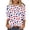 Z10-Multicolor-american flag tops for women, variant on Yourumao Independence Day 3/4 Sleeve Tops for Women American Flag Crew Neck T Shirts Plus Size Loose Casual Graphic Tees for Celebration