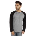 thumbnail image 1 of Inkmeso T-Shirt à Col Rond Coupe Régulière pour Homme, Raglan Uni à Manches Longues, 1 of 7