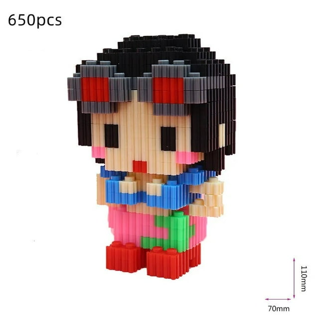 Anime mini Building Blocks Luffy Joe Ba Sorong Chopper Model 3D DIY assembly Modeling educational figure toy