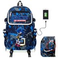 thumbnail image 1 of 3D Printing Sonic Hedgehog Backpack, USB Charging Travel Bag, Student Backpack, Travel Bag-HAPDEN, 1 of 3
