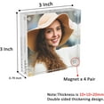 thumbnail image 2 of WWS-3x3 Cadre Photo Acrylique Pouces 2 Pack, Cadre Photo Acrylique Carré pour Affichage sur Table Décoration Maison Bureau Simple, 2 of 4