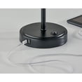 thumbnail image 5 of Mainstays 19 in Black Metal Stick Lamp with USB and USB-C Ports, 5 of 7