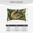 thumbnail image 4 of Naloa Mallard Duck And Flowers Pillowcase, Throw Pillowcase, Wrinkle-Free, Stain-Resistant with Hidden Zipper for Bedroom Sofa-20"x30", 4 of 6