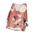 thumbnail image 7 of Busydd Womens Tops Fashion Hawaiian Floral Print Tshirts Long Sleeve Round Neck Cotton Linen Shirts Loose Fit Plus Size Blouses Summer Casual Comfort Basic Oversized Tee Tops for Women,S-5XL, 7 of 7