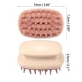 thumbnail image 2 of Unique Bargains Shampoo Brush Massage Comb Scalp Care Products for Hair Growth and Anti-Dandruff 1 Pcs Resin Pink, 2 of 6
