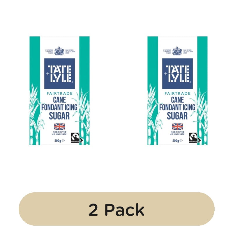 Tate & Lyle Fairtrade Fondant Icing Sugar 500g, British Import (Pack of 2)