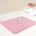 thumbnail image 3 of Unique Bargains Absorbent Microfiber Kitchen Mat Stone Drying Mat Pink 15.7*11.8 in, 3 of 6
