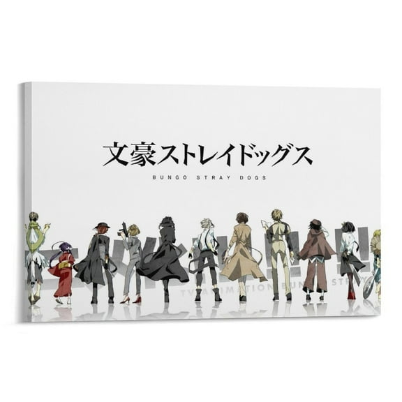 Japen Supernatural Anime And Manga Bungo Stray Dogs Poster Posters Art Print Wall Photo Paint Poster Hanging Picture Family Bedroom Decor Gift 12x18inch(30x45cm)