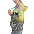 thumbnail image 2 of Lsque Flower Butterfly Skull Couple Pattern Casual Women's Hoodie,Hooded Sweatshirt with Kangaroo Pocket,Pullover Hoodie with Eye-catching Drawstrings-Medium, 2 of 7