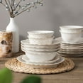thumbnail image 4 of vancasso 16 pcs Dinnerware Sets, Plates and Bowls Set for 4, Stoneware Dinner Set, White, 4 of 10