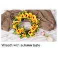 thumbnail image 5 of Ludlz Sunflower Wreath, Artificial Spring Summer Wreath Decorations for Front Door, Windows, Bedroom, Living Room Kitchen, Fireplace Decor, 5 of 6